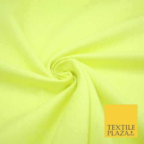 Lemon Lime Premium Plain Cotton Linen Fabric Material Fashion Craft Curtain 2214