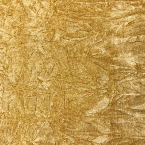 GOLD Luxury Crushed Velvet Fabric Material - Backdrop Sofa Cushions PD20
