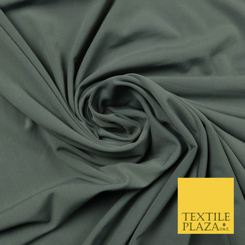 STORM GREY Premium Plain Bodystocking Fabric Smooth Stretch Dancewear 4416