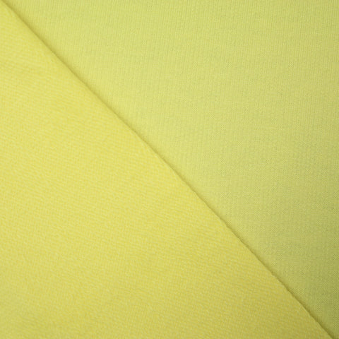 Heavy Lemon Yellow Terry Loop Back Jersey Dress Knit Fabric 67" Wide 4732