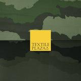 Green Oversized Wave Camouflage Cotton Fine Canvas Fabric Army Military Camo 59"