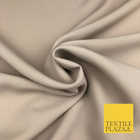 BEIGE Premium Plain Bi-Stretch Fabric - Uniform Suit Trousers 58" SA954