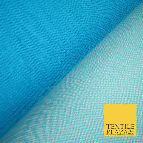 TURQUOISE BLUE Premium Quality Tutu Bridal Dress Stiff Net Fabric Tulle Material 60" 5962