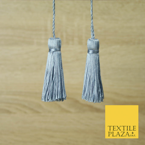LIGHT GREY Luxury Silk Soft Thread Tassels Latkans Cushion Sewing Craft Curtains T442