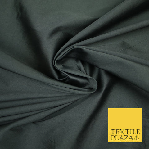 STORM GREY TWO TONE Premium Plain Dyed Faux Matte Silk TAFFETA Dress Fabric Material 3132